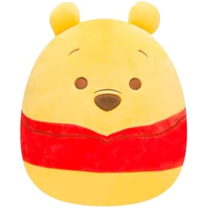 Kellytoy OFFICIAL KELLYTOY POOH BEAR CHARACTER SOFT SQUISHY PLUSH STUFFED TOY ANIMALS (8 INCH, POOH) - Image 1